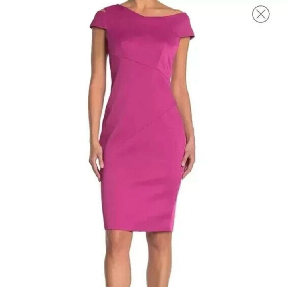 Ted Baker Vibrant Pink Midi Dress